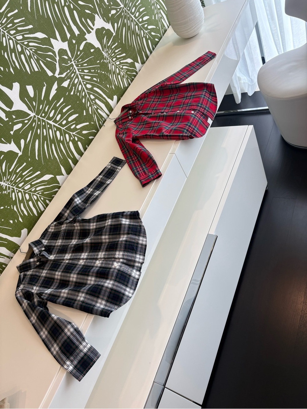 Kids Plaid Button-Down Festive Shirt Set of Two